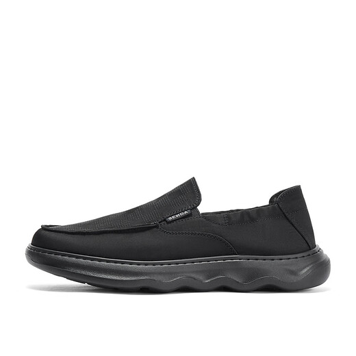 Senda Canvas Shoes Herren neuer Frühlings- und Herbsteinkaufszentrum Gleicher Sohle-Freizeitschuhe V9T17CM4 Black 42