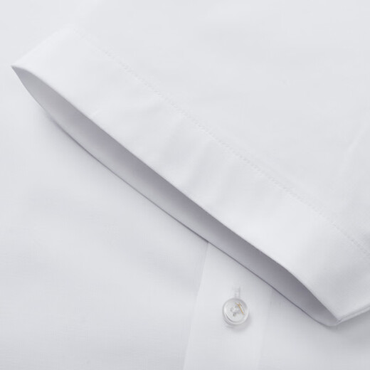Jiumuwang [official service free] short-sleeved shirt men's formal wear summer ice silk cool business commuter draped top small ice lining white [no iron 3A antibacterial] E20217 41 175/96A