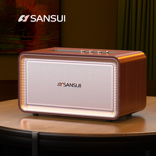 
Shanshui (SANSUI) a5 home high-quality wireless Bluetooth speaker subwoofer three-dimensional surround high-power home portable desktop mini speaker amplifier all-in-one large volume music player A5 wood grain color HIFI2.1 channel + bass adjustment