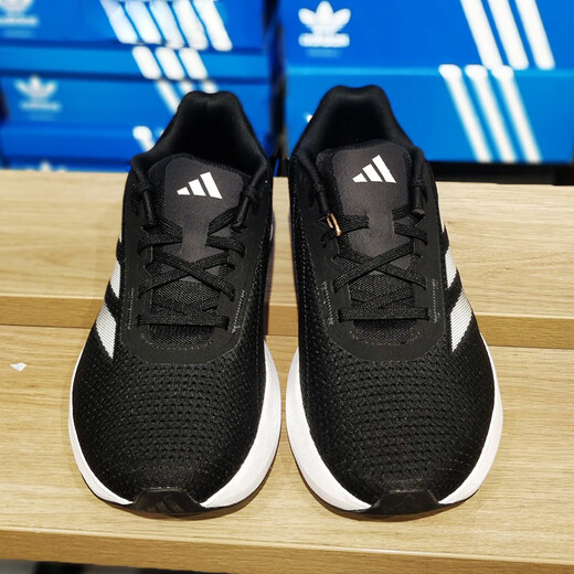 Adidas Casual Chores Chaussures masculines 2025 Nouveau Summer Low Top Sports Chaussures Mesh Breathable Light Shoes Absorbing Running Shoes ID9849 Black and White 43