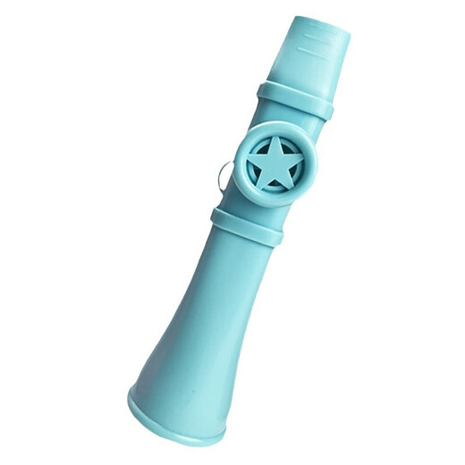 Vieruodis Mundflöte ist einfach und leicht zu lernen summendes Instrument tragbares kleines Trompetengitarre Begleiter Trompete Kazu Flöte White [Send Lanyard]