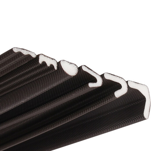 Wenstan covered PU sealing strip V-shaped self-adhesive plastic steel anti-theft wooden door and window seam sound insulation strip small V12*9mm 5 meters package W211