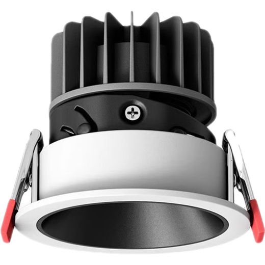 FLKL deep cup anti-glare downlight spotlight embedded hill ceiling hole light aperture 75mm wall washer indoor living room Kazi all-aluminum upgraded driver-9W white cup-warm light opening 7.5