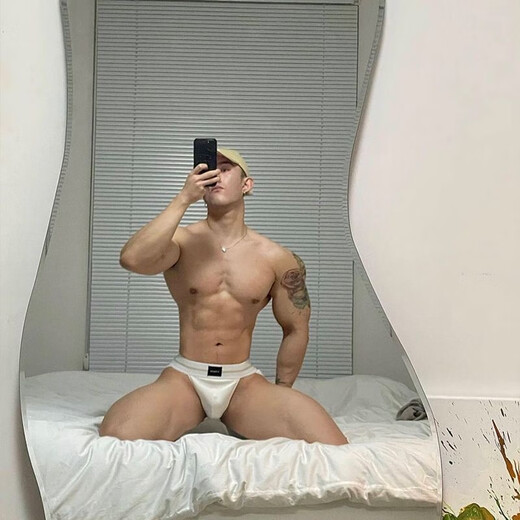 ORLVS low-waist men's double thong buttocks sexy modal hollow underwear male college student seamless thong white XXL