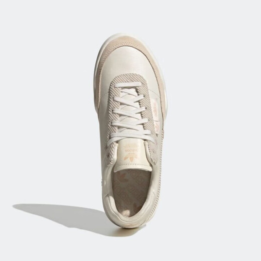 阿迪达斯 （adidas）休闲鞋女鞋 春季新款ins潮时尚三叶草厚底低帮耐磨缓震运动鞋 GX7039米白肉粉 36 (220mm)