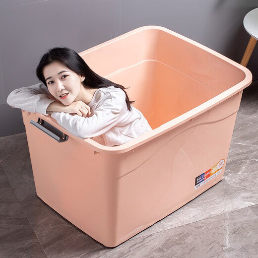 Chenzhi Shangpin Extra Large Toy Storage Box Plastic Organizing Box Extra Large Clothes Storage Box Clothes Quilt Storage Box Crystal Blue 80# (Length 46* Width 32* Height 26) Four Wheels