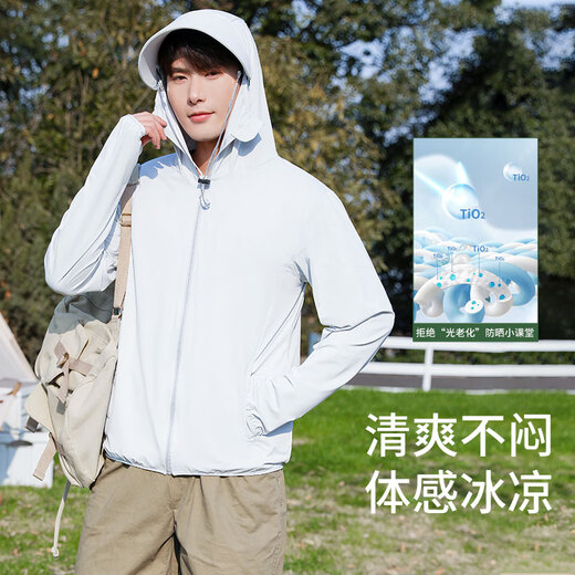 LangSha sun protection clothes men and women ice silk style spring and summer ultra-violet proof ultra-thin breathable outdoor skin clothing fishing jacket