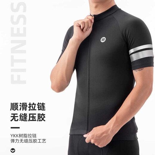 
RockBROS Summer Cycling Suit Short Sleeve Shorts Men and Women Mountain Road Bike Clothes Bike Equipment Darren Cycling Suit-White XXXL