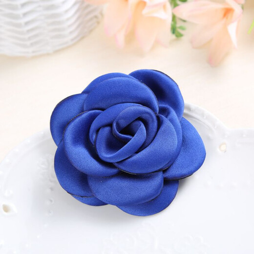 VAN OCEAN ANNORA camellia corsage small fragrance fabric silk satin rose big flower brooch head flower professional decoration shoe flower nanny green