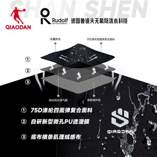 Jordan Mountain God Lite velvet windbreaker men's autumn and winter thickened warm hooded jacket men's jacket outdoor assault sportswear