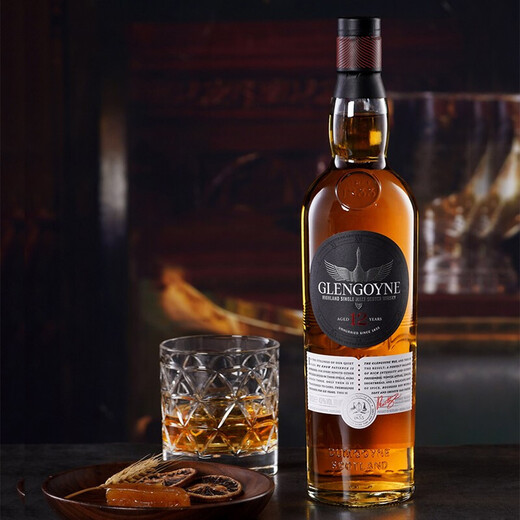 Glengoyne 12 Jahre Scottish Highlands Single Malt Whisky 700 ml 43 Grad Geschenkbox Importierter Wein