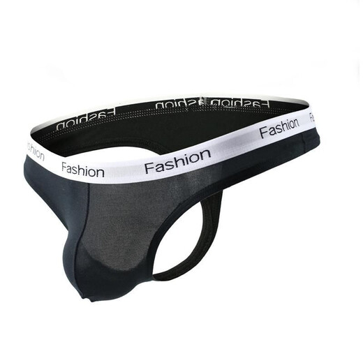 Magnificent palace men's thong low-waist sports underwear tight hollow T-pants young men U protrusion M1 feet 8-2 feet 1 three white + sapphire blue + black