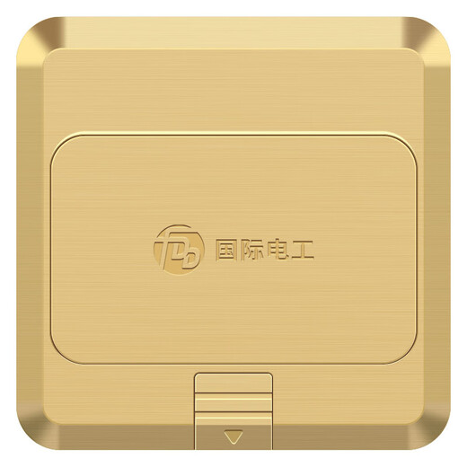 International Electrical Site Socket Damping Slow-Bounce Copper Ground Plug Anti-splash Floor Socket Hidden Ground Plug Box Golden Floor Strong Electric Socket Copper Ground Plug-Five-hole Ground Plug