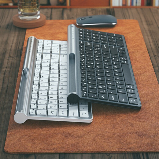 BOW HW306DL-2 Rechargeable Wireless Keyboard and Mouse Set Office Ultra-Thin Portable Keyboard and Mouse Set Laptop Desktop Home Keyboard and Mouse Gray Black