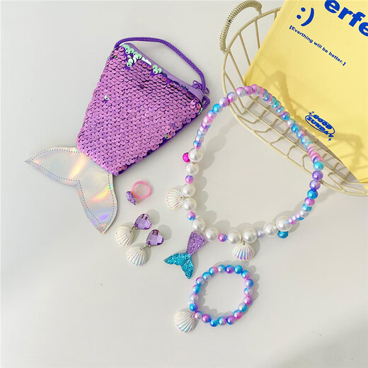 Chimera (CHIMERA) 6-piece mermaid jewelry set decorations for children, daughters, birthday gifts, birthday gifts for girls