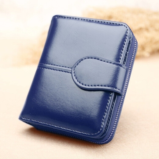 VQGT short luxury women's change small wallet for women's new Korean version wallet card bag simple versatile fashion trendy clutch bag brown [can write greeting card]