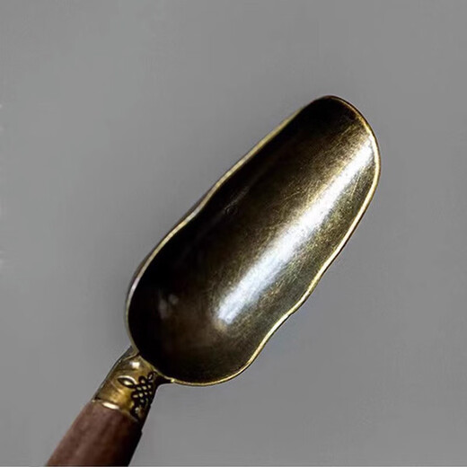 Jingshi teaspoon tea spoon tea shovel single solid wood spoon tea special spoon tea set accessories tea taker small tea spoon tool ebony tea spoon