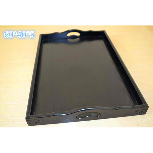 Create a golden extra large roasted whole lamb wooden plate 60*40CM roasted whole lamb wooden plate solid wood rectangular tray hotel end brown 70*50*6