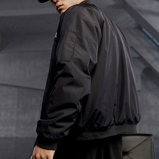 阿迪达斯 （adidas）棉服外套男装冬季新款飞行员夹克保暖休闲立领防风健身运动服棉衣 JN4855黑色 S