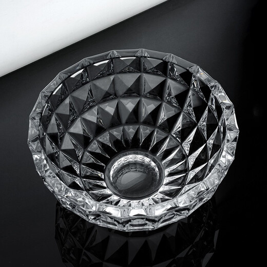 BOHEMIA Czech imported crystal glass fruit plate home gift fruit plate fruit bucket basin decoration light luxury home DIAMOND diamond fruit bucket 325mm