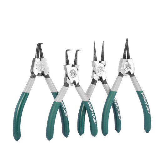 BERRYLION Japanese-style circlip pliers set circlip pliers opening expansion spring retaining ring pliers household 5-inch four-piece set with tool kit