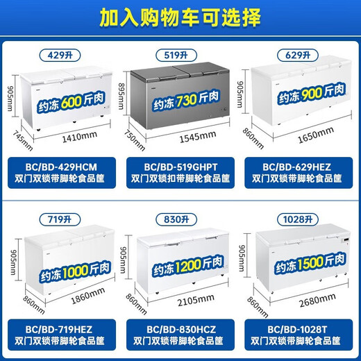 Haier морозильник Home Home Holderation и замораживание двойного шкафа с новым управлением с двумя кликами.