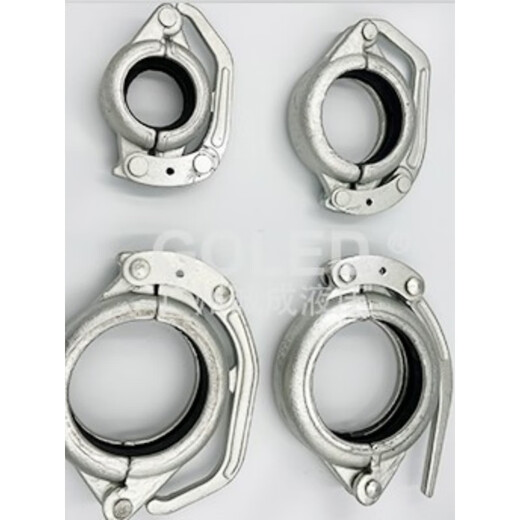 
Aluminum alloy hoop EN14420-3 snap-fitting tower joint shield machine copper head aluminum horse clamp two-half buckle tube clamp DN38 1.5-inch aluminum tube clamp DN38*6.5