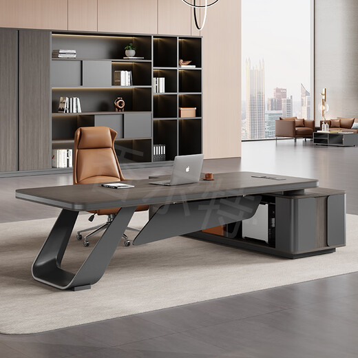 Saiguan boss desk simple modern president leader chairman office executive desk supervisor manager desk and chair combination 2.0 meters boss desk