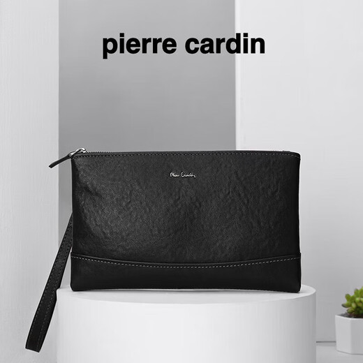 Pier Cardin men's bag envelope bag business casual hand grab bag head layer cowhide clutch birthday gift practical gift for dad