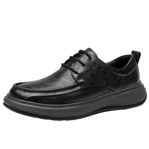 MONTAGUT soft-soled leather shoes for men winter new light luxury business genuine leather casual shoes first layer cowhide men's shoes large scalp shoes for men