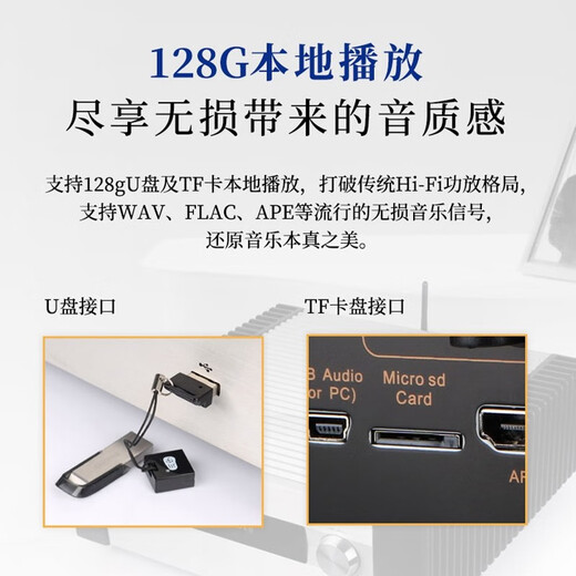 天逸（Winner）AD-86D超甲类功放机 家用合并式高保真立体声蓝牙放大器大功率多功能数字功放 天逸AD-86D
