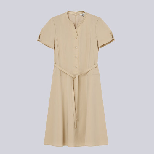 Hazzys Ropa para mujeres de verano Vestido de temperamento urbano de verano para mujeres AQWSC0BBC10 BEIGE BI L (165/88A 40)