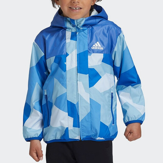 adidas阿迪达斯男童春秋款防风休闲梭织夹克外套 GG3527 GG3527 A104