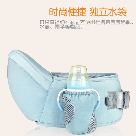
Beichuzhong waist stool baby strap front hug 0-6 months old baby holding artifact liberating two-handed baby back artifact baby sitting stool Mint green upgraded model [safety belt + single shoulder strap] storage bag/independent water bag/professional hiking buckle