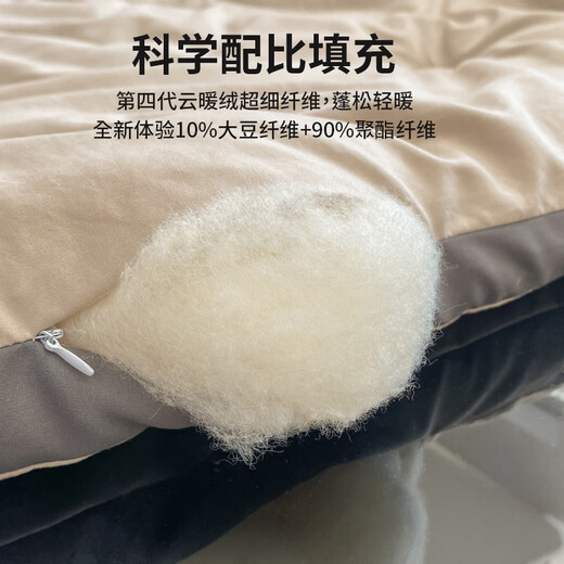 MUJI quilt 1.5m x 2m autumn and winter cotton quilt core soy fiber quilt Class A antibacterial single and double quilt 5Jin Jin equals 0.5kg