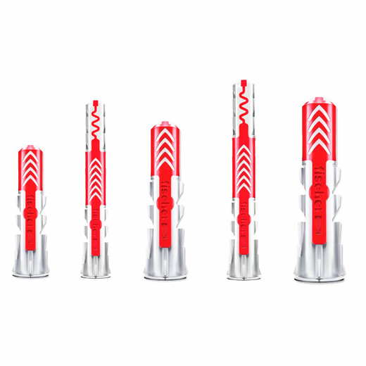 German fischer imported expansion screw plastic expansion tube Duopower hollow brick aerated brick gypsum board special wall cabinet hanger expansion bolt 8X65 single tube 1 piece 538241 does not include nails