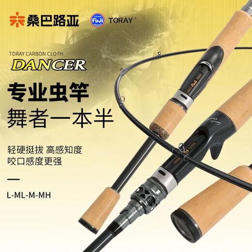 海迪桑巴舞者路亚竿一本半虫竿鳜鱼翘嘴专用进口富士导环SIC/MH/ML调 2.04m S682-M-2.04米直柄