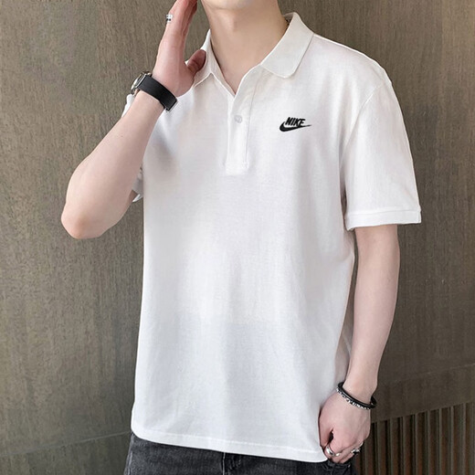 Nike (Nike) T-shirt masculin 2025 Été Nouvelles vêtements de sport respirant en vrac de tennis décontracté de course à pied en ruissellement FN3895-010 / Big / Show Photos à retourner 5 165 s (/ 84a)