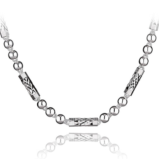 Feiyu Fat Donglai same style pt950 platinum necklace for men Pt950, domineering and fashionable chain length, versatile birthday gift, 60cm long, 6MM thick, weight 33g