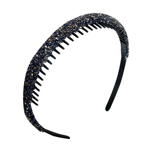 Duti full of diamonds, anti-slip hair hoop, broken hair head hoop, versatile temperament, face wash, hairpin, new acrylic hair accessories, blue