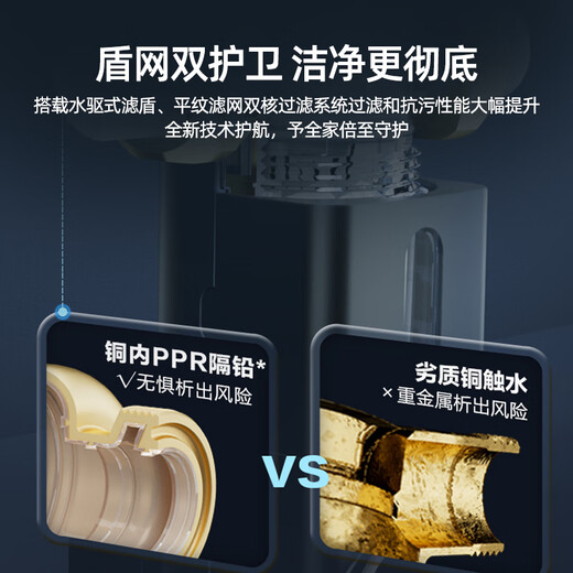 安吉尔净水器前置过滤器 8T/h顶配款 智能自动冲洗 无需手动 电动电控 安全环保铜 全屋家用净水 J3525 【 智 能电控自冲洗】8T澎湃流量