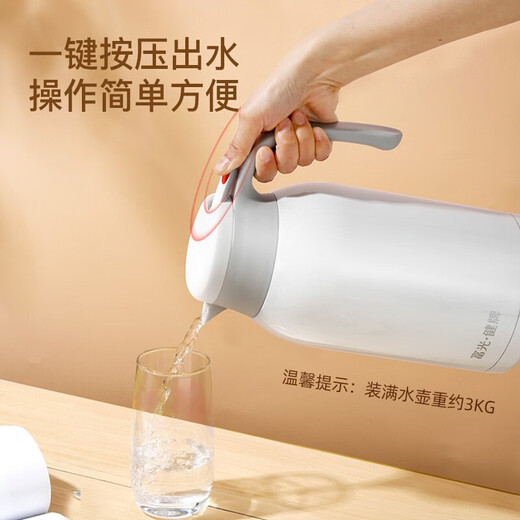 Fuguang thermos kettle household thermos boiling water bottle large capacity stainless steel thermos kettle household thermos coffee cup mint green 2200ml