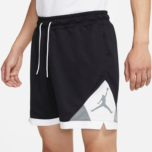 耐克（Nike）短裤男裤夏季新款JORDAN篮球训练运动裤健身透气休闲五分裤子 DX9717-045黑色  XL