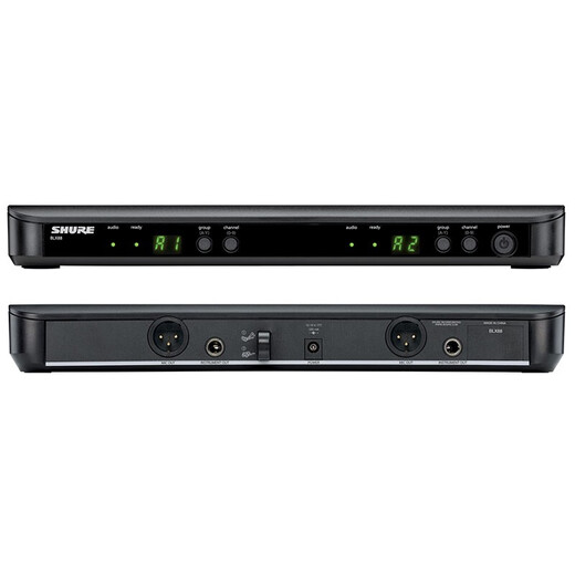 SHURE Shure BLX188 wireless one-to-two lavalier microphone stage performance live broadcast conference speech school teaching chest microphone BLX188/CVL (heart-shaped lavalier)