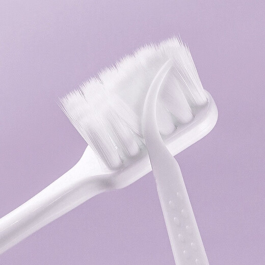 Langlijie cotton velvet and soft adult soft-bristle toothbrush, dense soft bristles, light waxy feel, elegant non-slip, deep oral cleansing, 4-pack