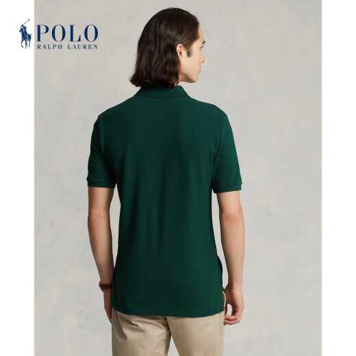Polo Ralph Lauren Menora Men's Clásica Camisa de malla delgada personalizada RL12200 300 green 2xl