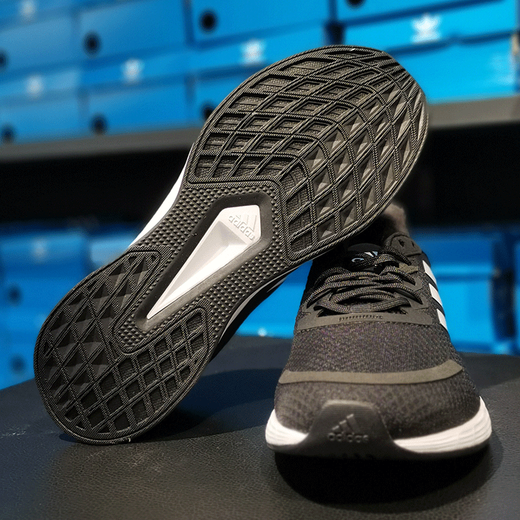 阿迪达斯（adidas）跑步鞋男鞋2025夏季新款DURAMO SL网面透气轻质畅跑健身运动鞋 JQ9716黑色 44 (270mm)