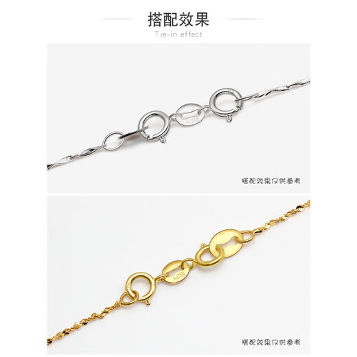 Feiyu Fat Donglai same style 18k gold connecting buckle double-headed buckle necklace buckle bracelet l joint buckle jewelry buckle spring 4.5mm double spring buckle (gold color)