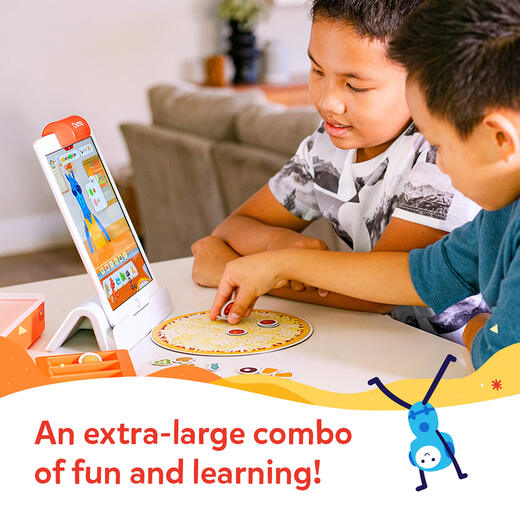 Osmo children's mathematics enlightenment board game, pizza shop management game for 5-12 years old, addition and subtraction fraction operation, business thinking training, iPad tablet interactive educational toy
