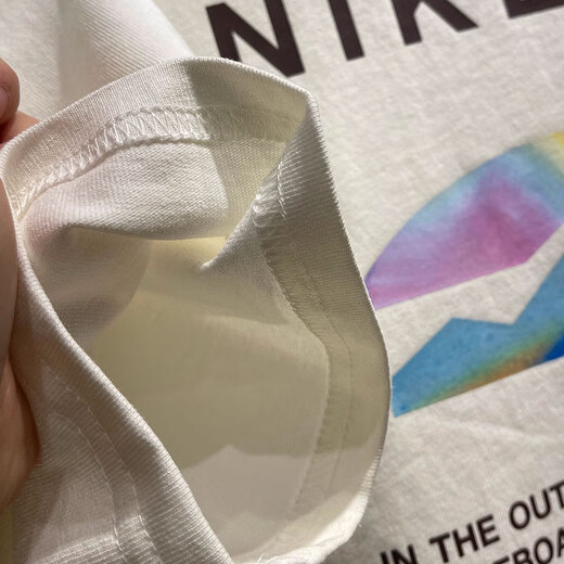 Nike (Nike) T-shirt à manches courtes pour hommes 2025 Summer Sportswear Simple Lowable Casual Casual Round Round Cold Half-Maleved Cotton Pure Cotton HF6172-133 mètres blanc L Recommandé 130-150jin [Jin est égal à 0,5 kg]